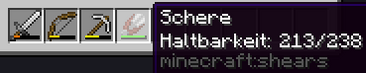 Haltbarkeitsbalken