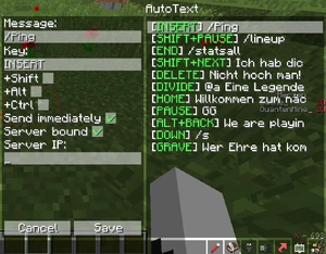 LabyMod Autotext Ingame