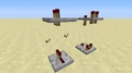 Die Redstone-Fackeln ragten im Blockmodell vor Vollversion 1.8 unten heraus.