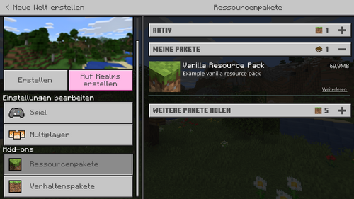 Benutzerdefiniertes Ressourcenpaket
