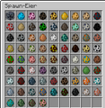 Spawn-Eier aus der Java Edition 1.1 bis 1.20.