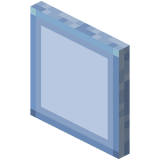 Gehärtete hellblaue Glasscheibe