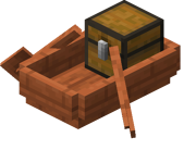 Akazienholztruhenboot