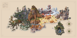 Minecraft Dungeons Continente imagen del mapa