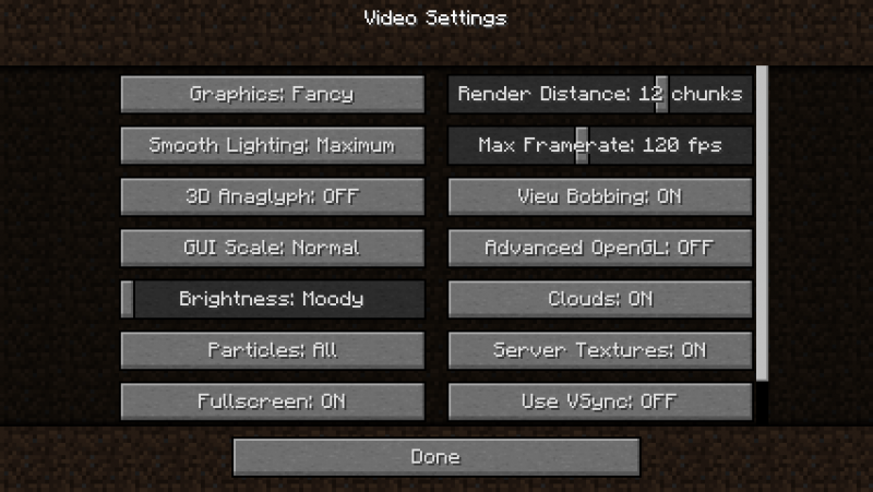 Opciones Minecraft Wiki Opciones Minecraft Wiki