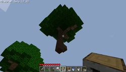 Un gran árbol que se genero en el aire .