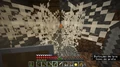 Mina abandonada con generador de cueva, por el cual hay telaraña alrededor