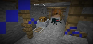 Coffre de puits de mine abandonné