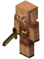 Un piglin, créature hostile qui apparaît dans le Nether.