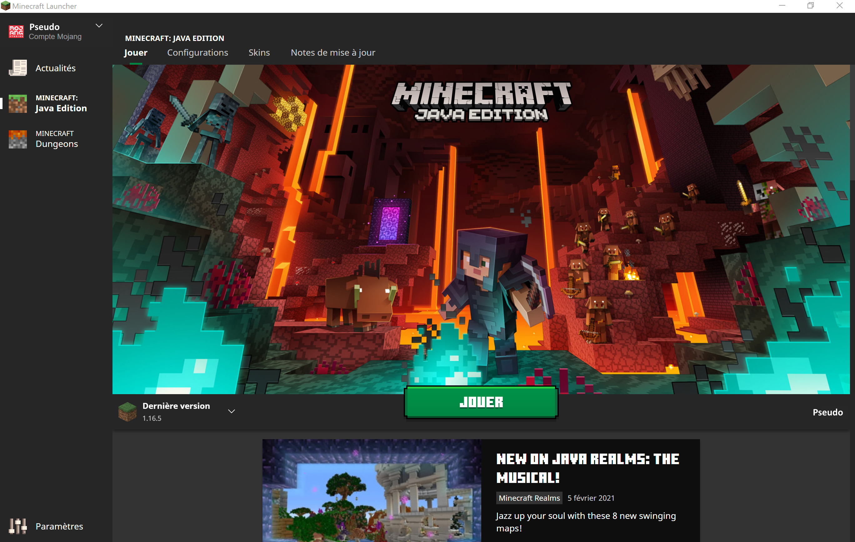 Minecraft net launcher