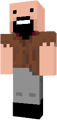 Skin de Notch dans Minecraft.