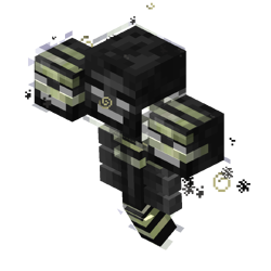 L'aura jaune du Wither lors de son deuxième stade.
