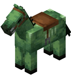 Cheval-zombie sellé