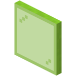 Vitre vert clair