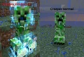 Différence entre un Creeper normal et un Creeper électrique.