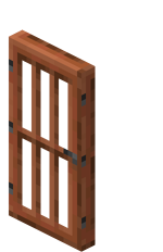 Porte en bois d'acacia