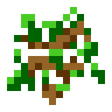 Oak sapling texture with unknown white texture applied as overlay