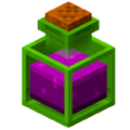 A potion thrown by a witch, as depicted in Minecraft Dungeons.
