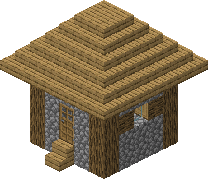 Minecraft Villager House Casa da Vila do Minecraft - - 3D Warehouse