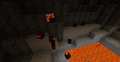 A group of small magma cubes.