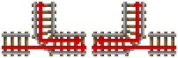 A diagram on how Minecarts travel according to track curves.
