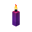 Purple Candle (lit)