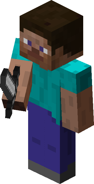 Minecraft Blocchi Steve con Spada