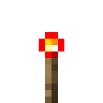 torch minecraft pixel art