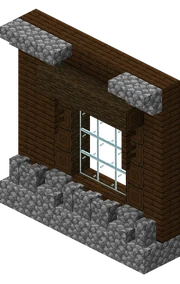 Woodland mansion wall window