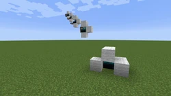 Ejemplo de redstone inalámbrica.