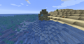 Ruins generated on an island.