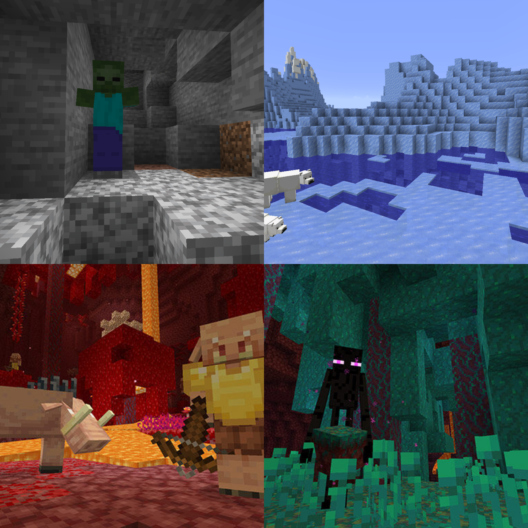 NEW & UPDATED MOBS IN MINECRAFT 1.9! 