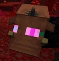 A hoglin with enderman eyes.