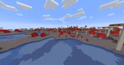 A mushroom fields buffet world.