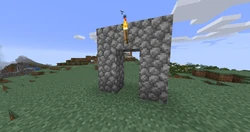 Some gate markers.