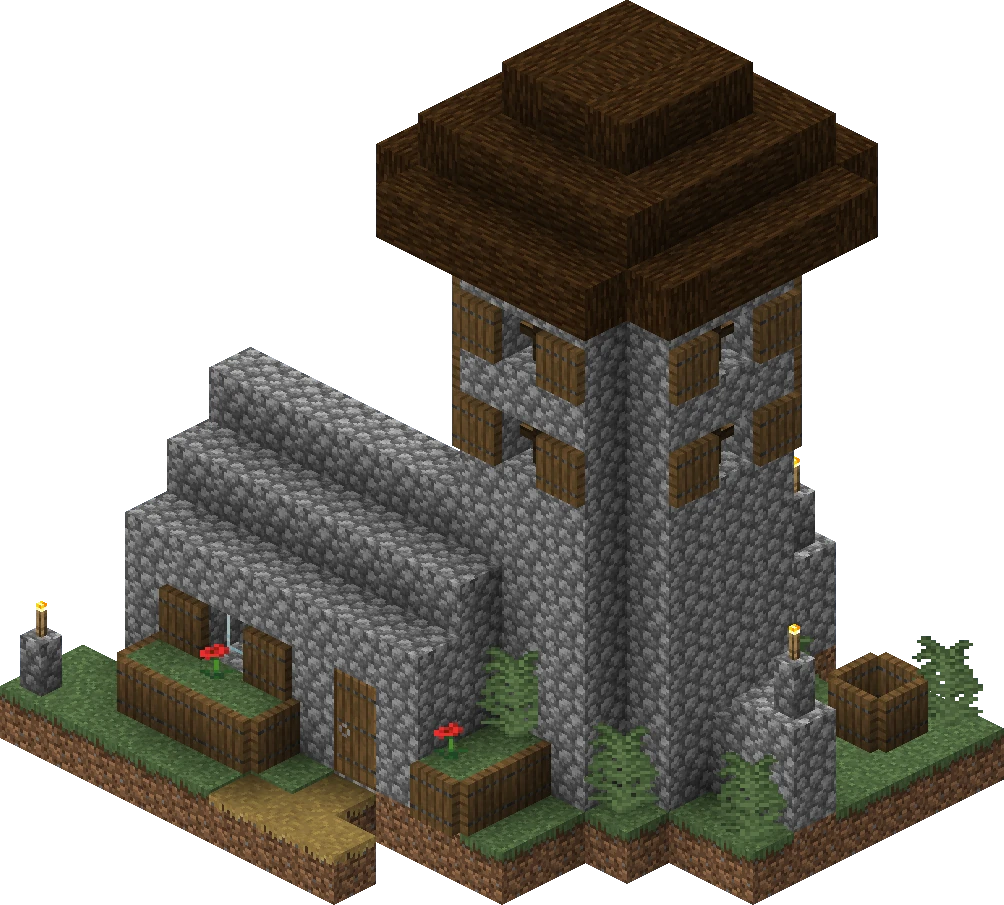 Minecraft Village Church Blueprints