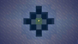 An example of a torch melting ice.