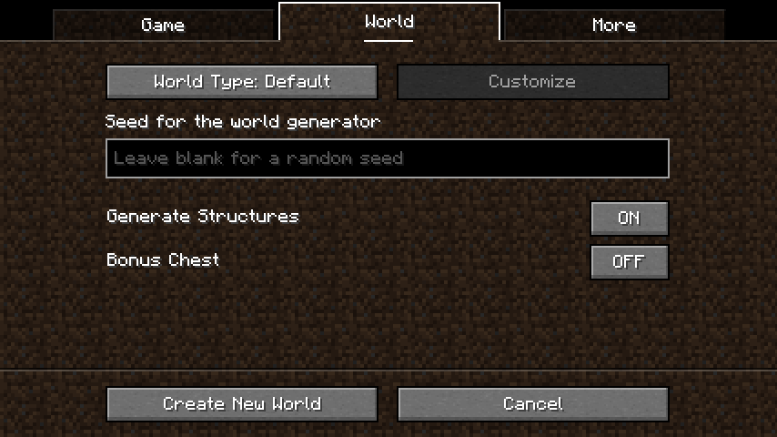 Minecraft New Tab