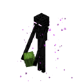 Enderman holding a cactus