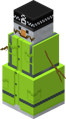 A snow golem as it appears in the City texture pack.