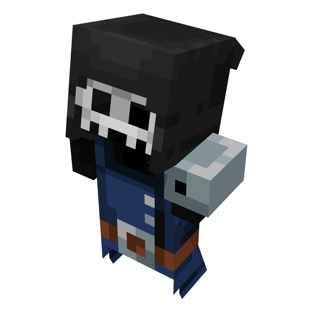 Wither Skeleton: Ender Armor Variant Minecraft Skin