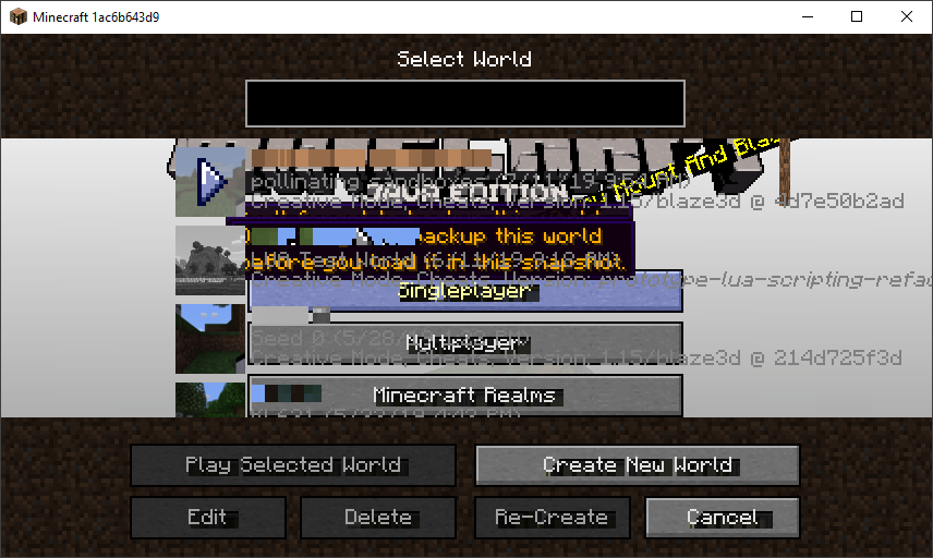 Java Edition Mentioned Features Minecraft Wiki