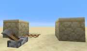 Simple TNT minecart detonator setup