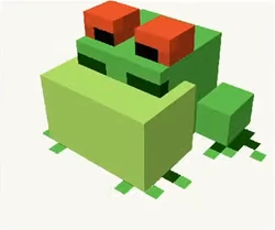Um modelo inicial do sapo coaxando.
