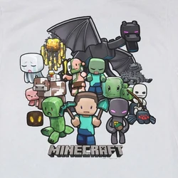 Official T-shirt artwork "Party" featuring Steve and mobs. Made by JINX.