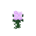 The original single-block design of the peony that was never publicly released in-game and has since been removed.