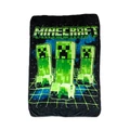 "Minecraft Digital Print," a design featured on a throw blanket.