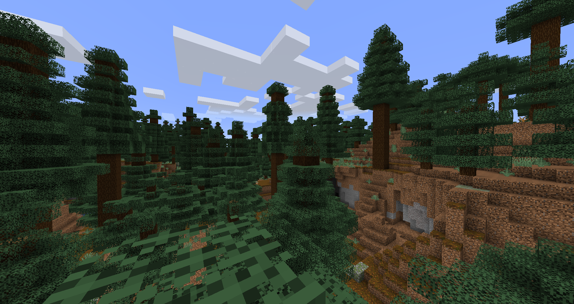 Giant Spruce Taiga Hills in Minecraft