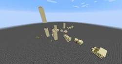 A desert village under similar conditions.