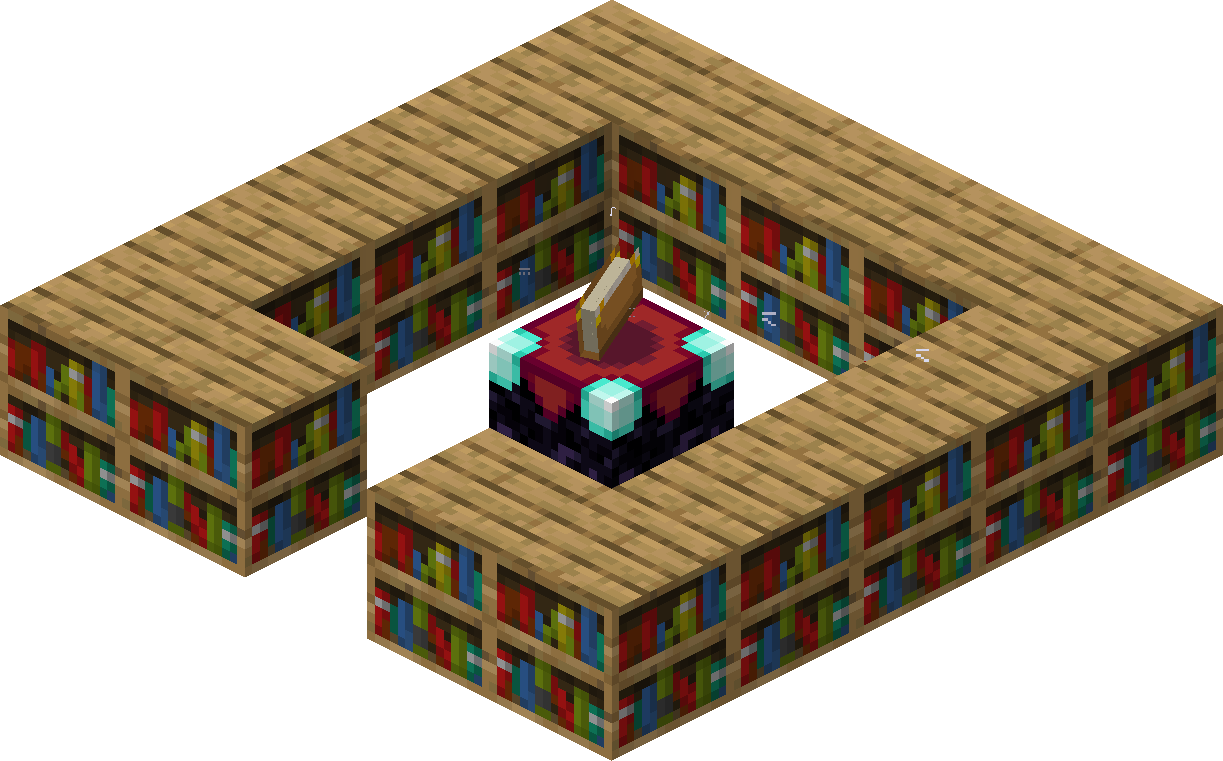 Floor design using planks, bee hives, and chiseled bookshelves : r/Minecraft